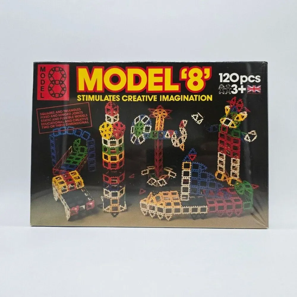 Vintage Model 8 Educational Construction Toy - Awarded Best Toy at Toy Fair 80s